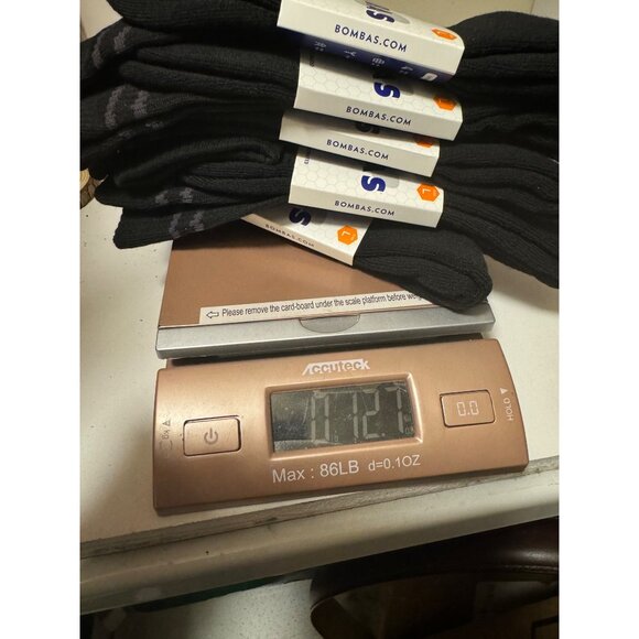 Bombas midcalf Socks size Large Mens/Womens black cushion stay up Honeycomb new - Picture 10 of 10